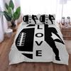 National Football Poster Duvet Cover Set King Queen Double Full Twin Single Size Bed Linen Set