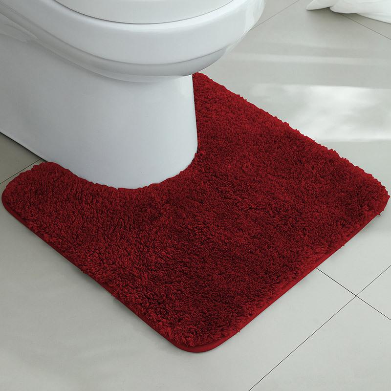 Toilet Absorbent Floor Mat Bathroom Toilet U-Shaped Mat Toilet Entrance Door Non-Slip Foot Pad Toilet Carpet