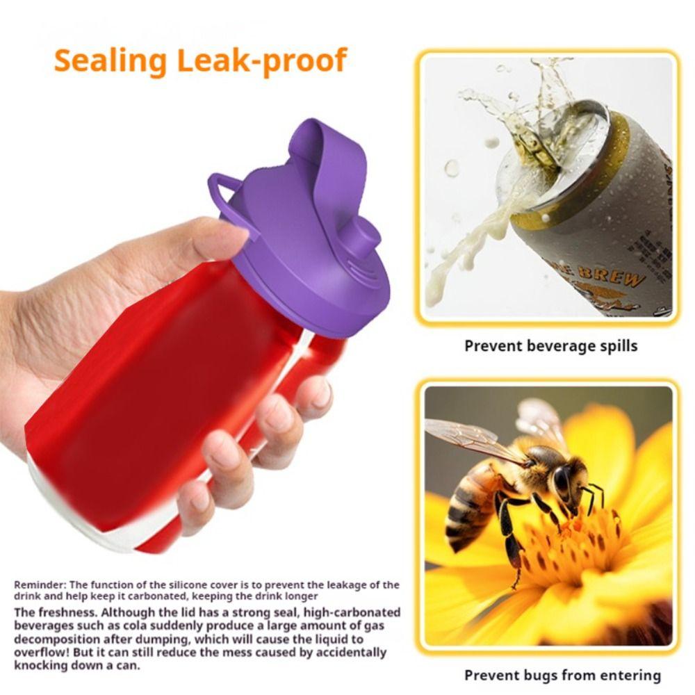 Auslaufsicherer Getränkedosendeckel mit Teleskopstrohhalm Dosendeckel für Soda für Dosengetränke