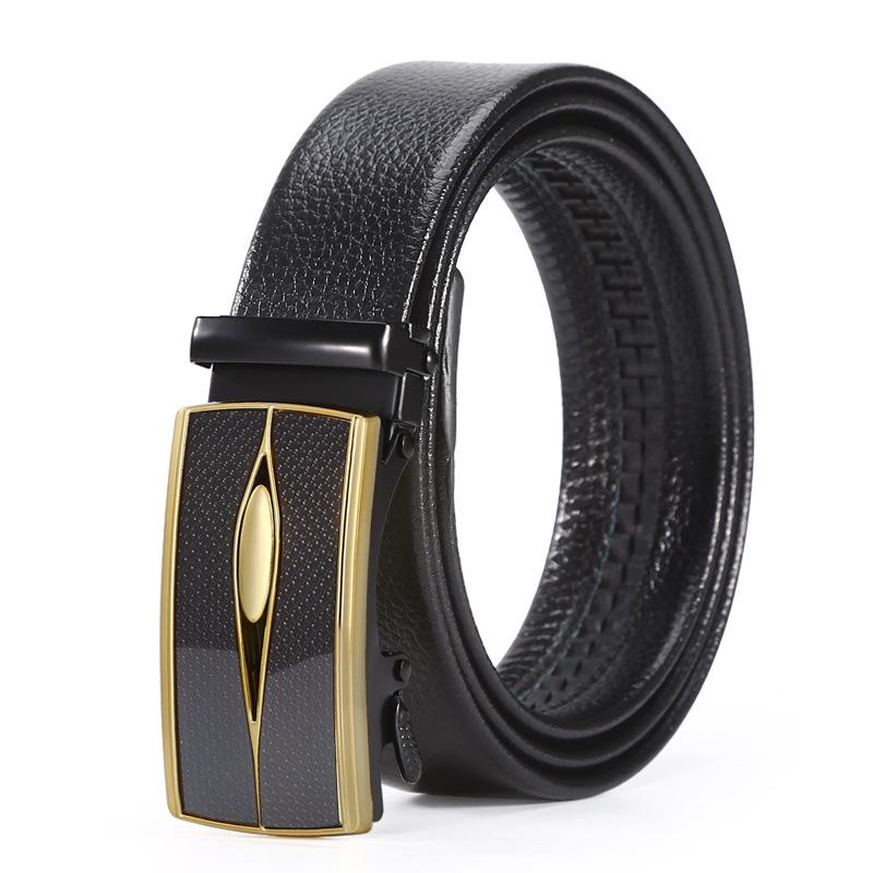 

Мужской ремень с автоматической пряжкой в стиле личи 125 cm