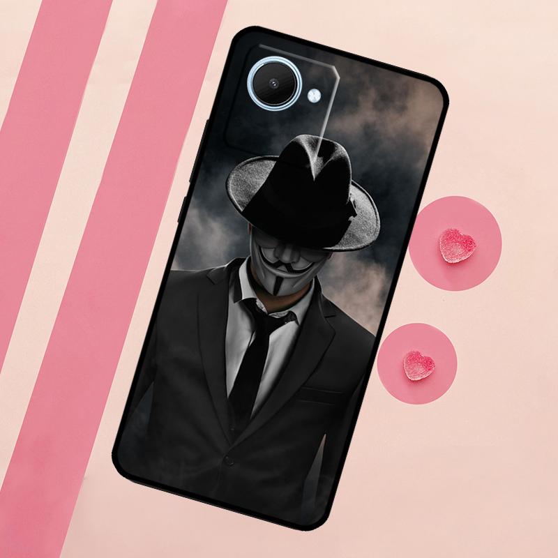 Man Suit Shirt Tie For Realme C67 C75 C63 C61 C71 C55 C51 C65 C53 10 11 12 13 14 15 Pro Plus GT6 GT7 Pro Case