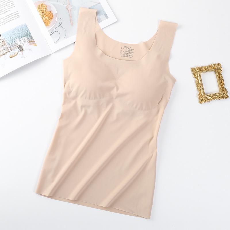 

Ice Silk Seamless Wire-Free Sleep Sports Bra with Wide Shoulders M