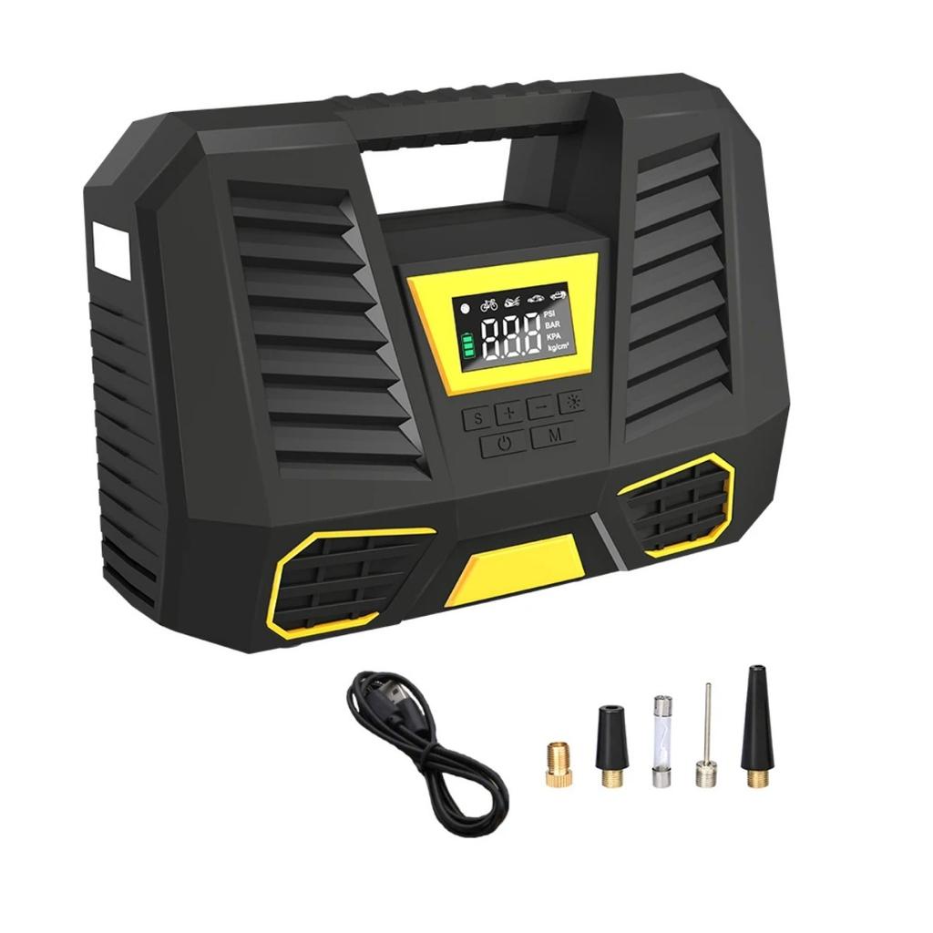 150PSI Digital Display Car Tire Inflator Pump Portable Car Air Compressor 12V Electric Inflator LED Light for Motorcycle Bicycle