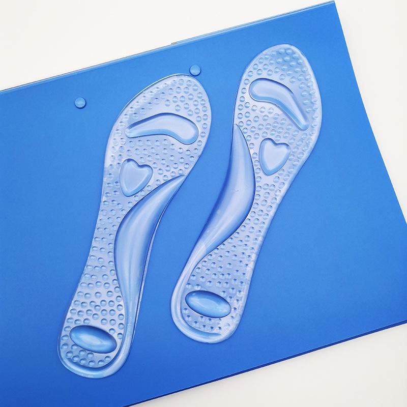 Women's Heart-Shaped Silicone Massage Insoles for High Heels