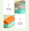 304 Stainless Steel Kids' Insulated Double-Layer Bento Lunch Box for Kindergarten or Students
