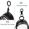 Compact And Transparent Portable Data Cable Headphone Storage Bag Portable Multifunctional Storage Box With Hook