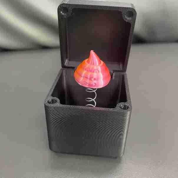 Heart Surprise Rose Gift Box 3d Printed Plastic Toy Decoration Festivals Gifts