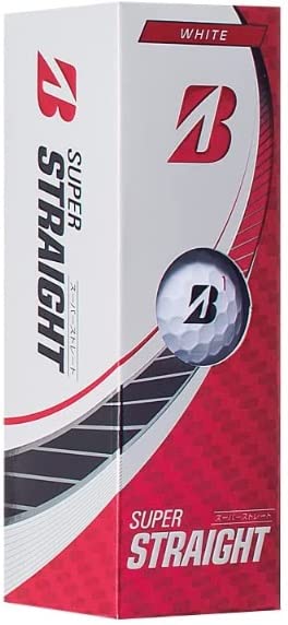 Bridgestone SUPER STRAIGHT Golf Balls, 2023 Model, White (2 Dozen) with Bonus Included