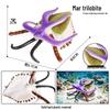 Simulationsmodelle von Meerestieren: Qualle, Oktopus, Meeresgarnele, Seeanemone, Tintenfisch, Pfeilschwanzkrebs, Flusskrebs, Pfeilkraut