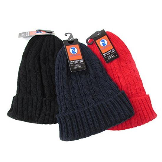 NEWHATTAN Cable Watch Cap (Used) (Black)