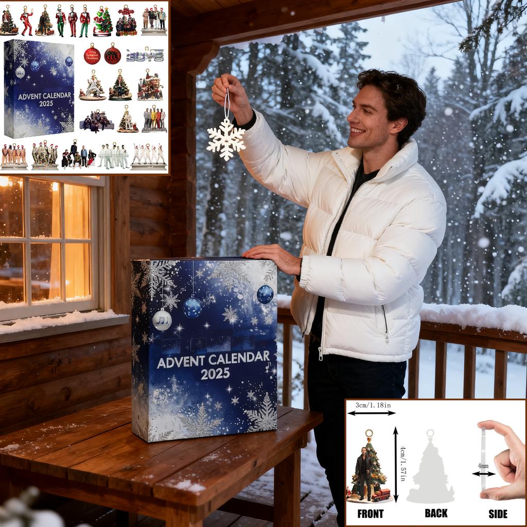 2D Ebene+Flugzeug Box +24 Stück Jungen in der Gasse hinter der Straße Countdown Box Weihnachts-Adventskalender