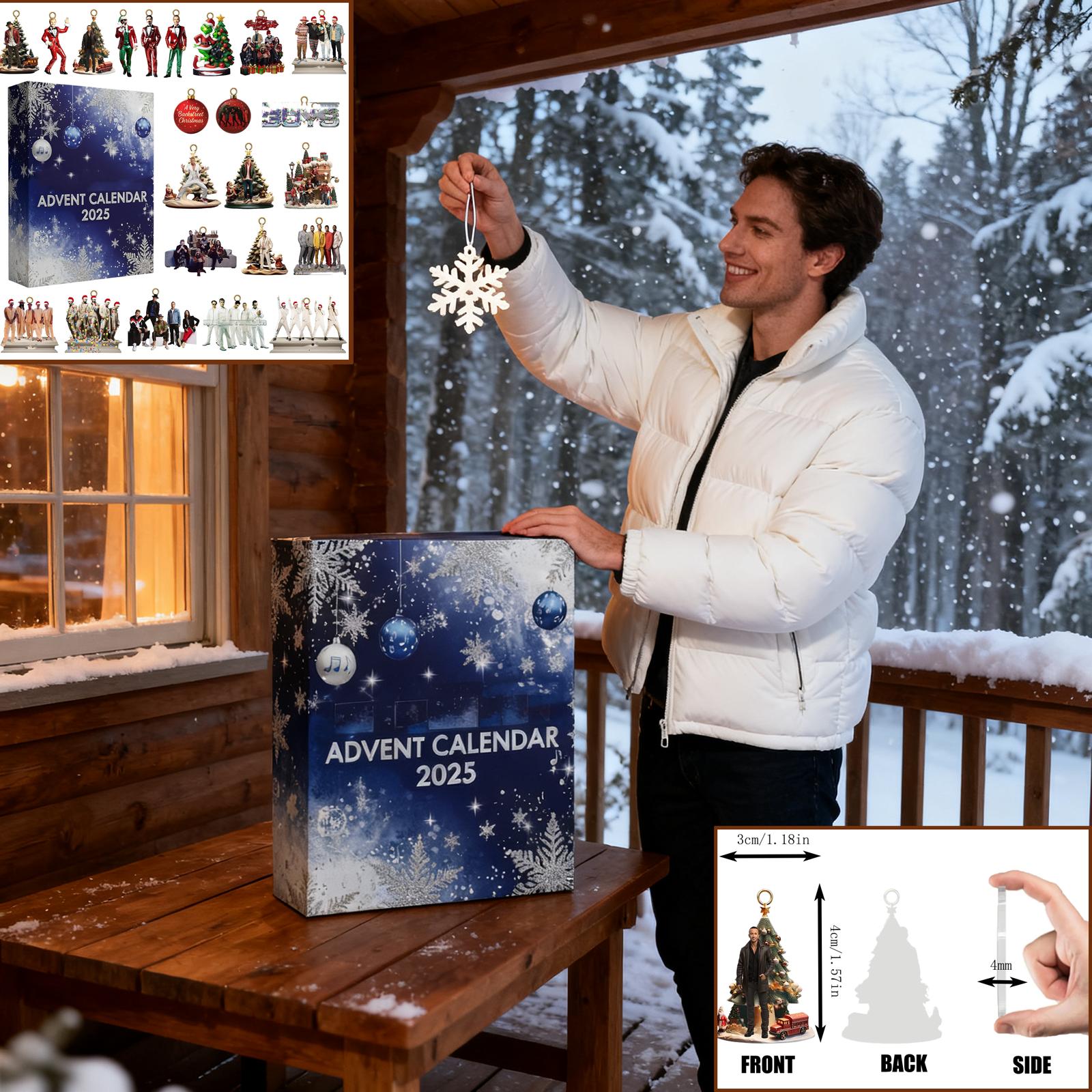 

2D Plane+airplane Box +24PC Boys In The Alley Behind The Road Countdown Box Christmas Advent Calendar One Size фіолетовий