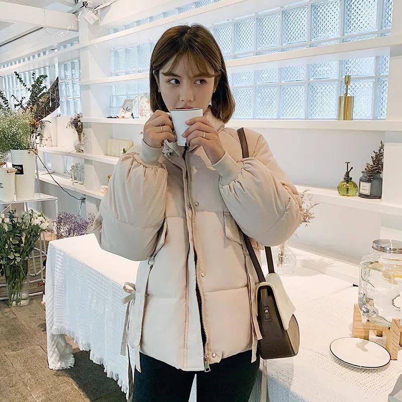 Down Cotton Jacket Female Winter Students Short Paragraph Bread Clothes Cotton Jacket Loose Cotton Coat Coat
