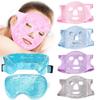 Face Cooling Mask Gel Eye Mask Ice Pack Face/Eye/ Bead Mask Set Hot Cold Plush Skin Firming Spa Sleep Mask Puffiness Relief