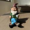 Swing Chair Gnome Miniature Garden Landscape Sculpture Outdoor Garden Statue