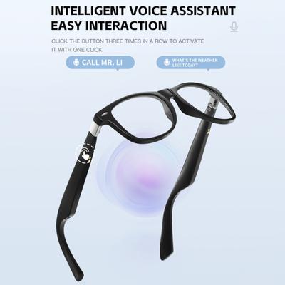 AI Smart Translate Eyeglasses IP67 Waterproof Lightweight Stereo Sound Music Play Glasses Voice Assistant Wireless Sports Eyewear