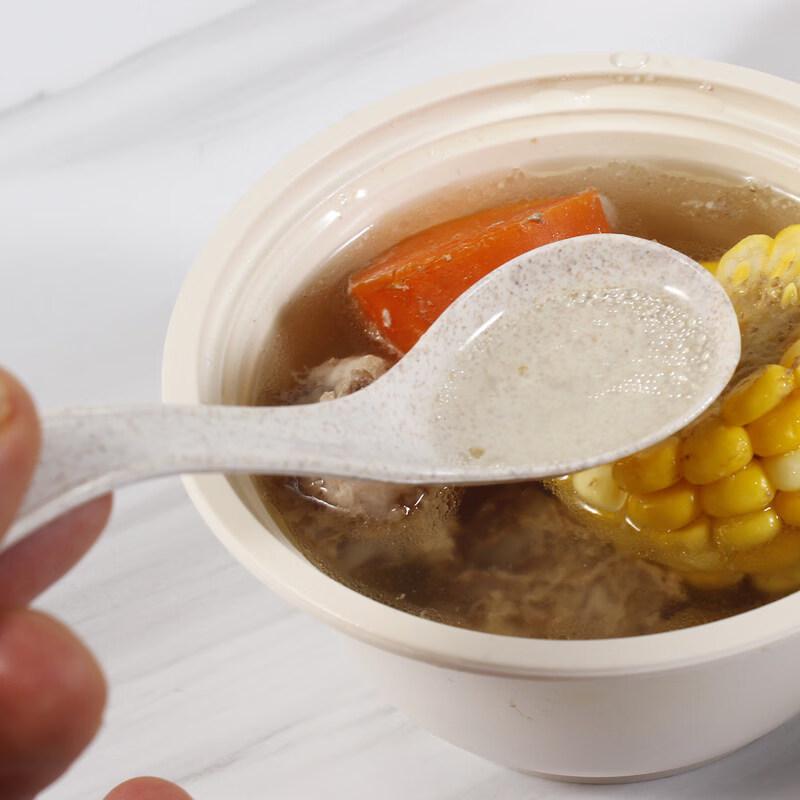 ZISIZ Individually Wrapped Degradable Disposable Spoon