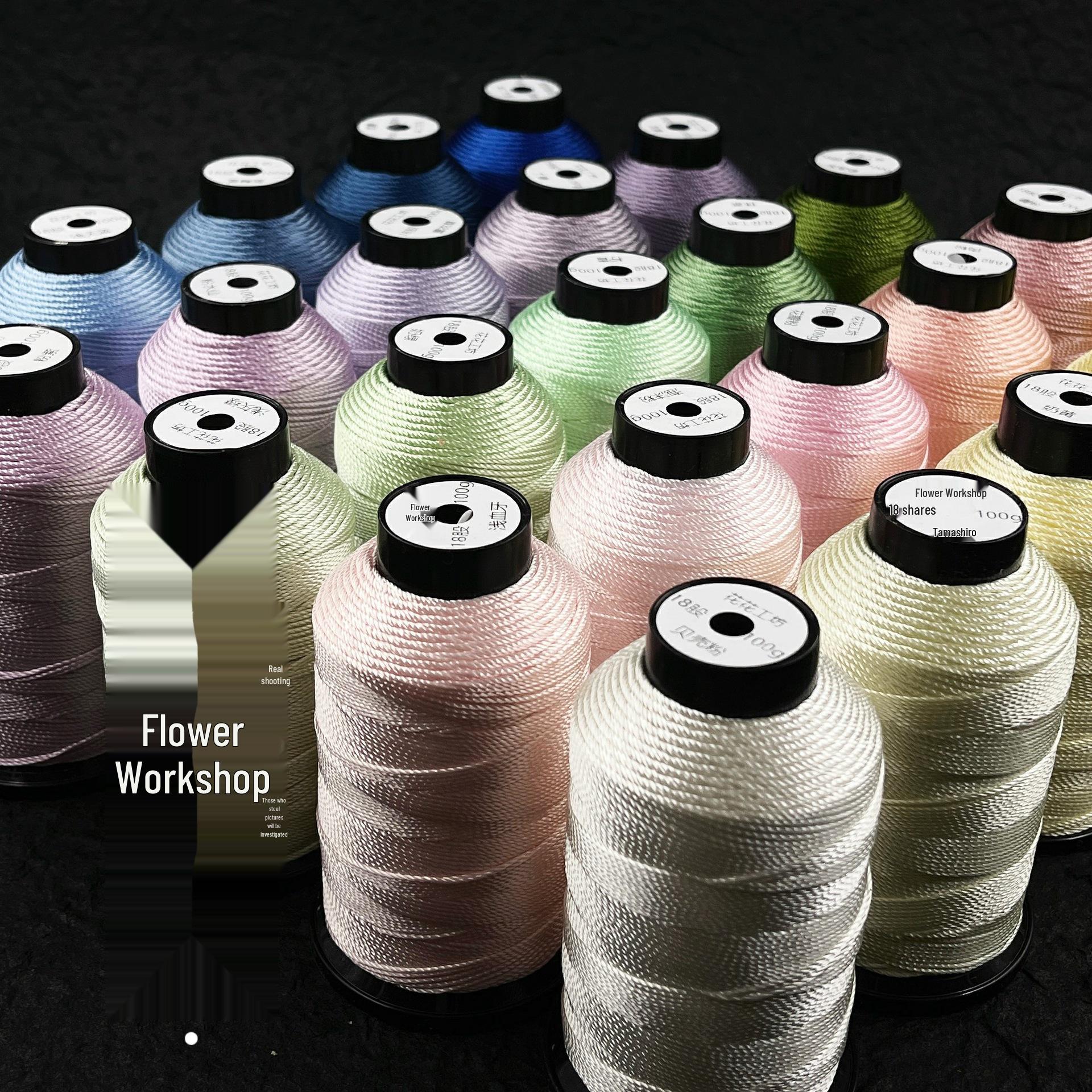 

Колір Моранді 18-ниточний браслет Куміхімо Набір для DIY: Плетений вручну макраме шнур «Луска дракона» Cochineal 18-strand