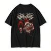 Print T-Shirt Short Sleeve 's Gothic Oversized T Shirt Male Streetwear Fashion Vintage Metal Rock Tshirt