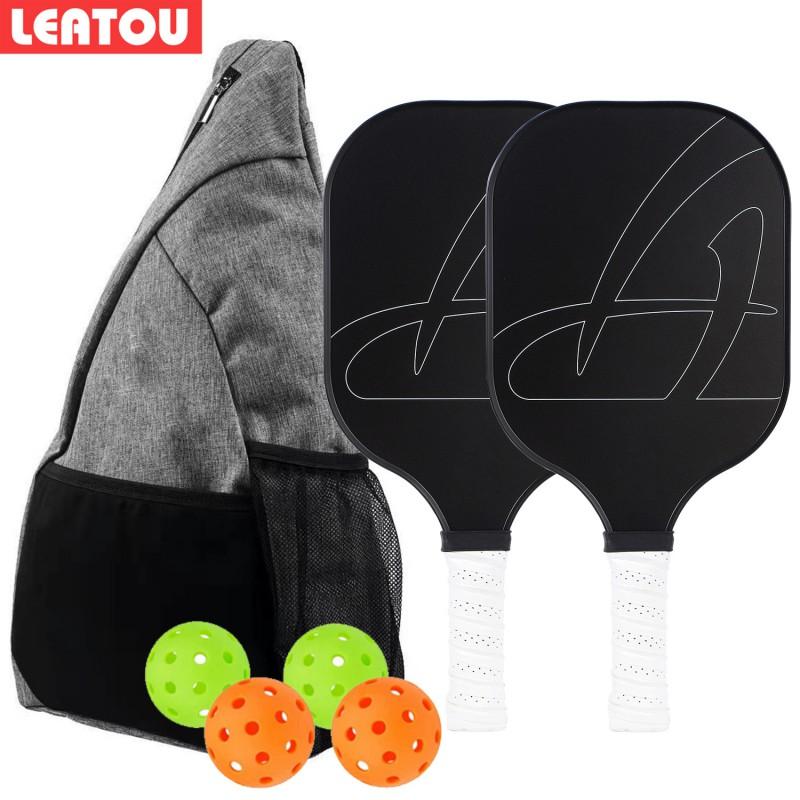 Pickleball Paddle Set Fiberglass One-piece Design Beginner Professional