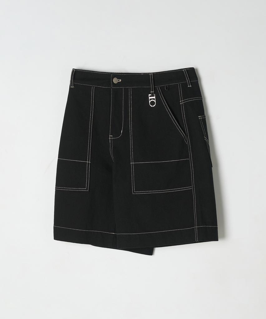DTHIRTYONE (Woman) Stitch Bermuda Pants (Black)