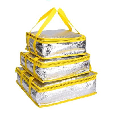 Folding Food Thermal Delivery Carrier Insulation Bag Cooler Bag Ice Pack Pizza Delivery Bag