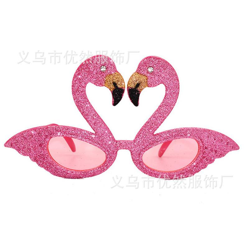 Гавайская пляжная вечеринка Вечеринка с розовыми фламинго Тропические украшения Смешные очки Солнцезащитные очки-ананасы Летний луау Гавайское вечеринка