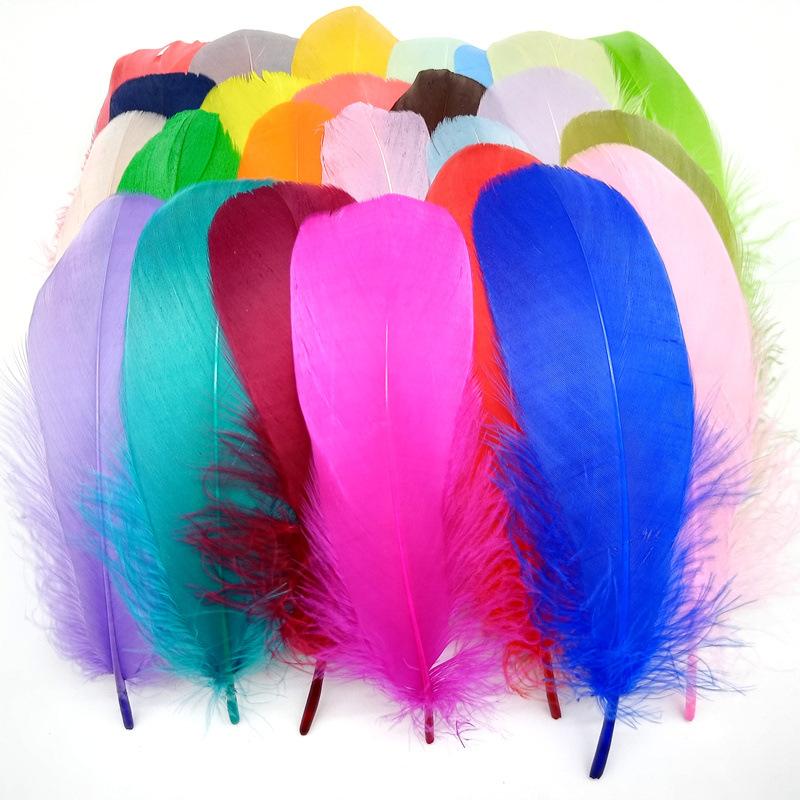 50Pcs13-20Cm Goose Feather Feather Diy Dream Catcher Wedding Jewelry Making Decorative Feather Crafts Needle And Thread