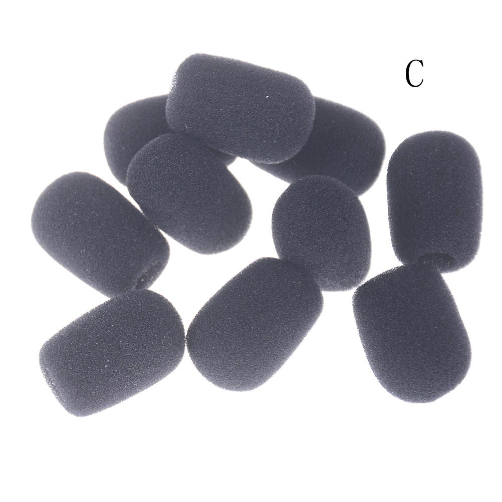Noi 10 buc. Microfon Cască Grill Parbriz Burete Spumă Capac Microfon Negru