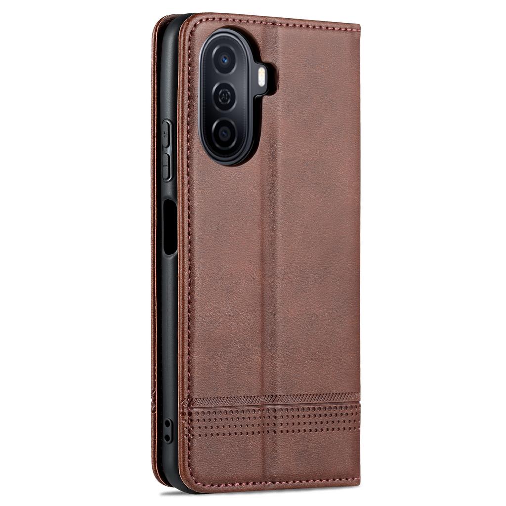 Deluxe magnetisk adsorpsjon skinn etui for Huawei Nova Y70 plus Y 70 flip cover beskyttelsesetui Nova Y70 capa fundas