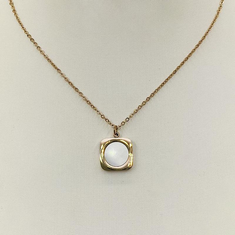 

Квадратное ожерелье с биркой, женская цепочка на ключицу, ювелирные изделия, высокое чувство