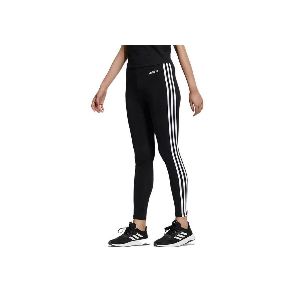 Adidas Letter Print Striped Vintage Casual Sports Pants Women Bottoms Black H36755