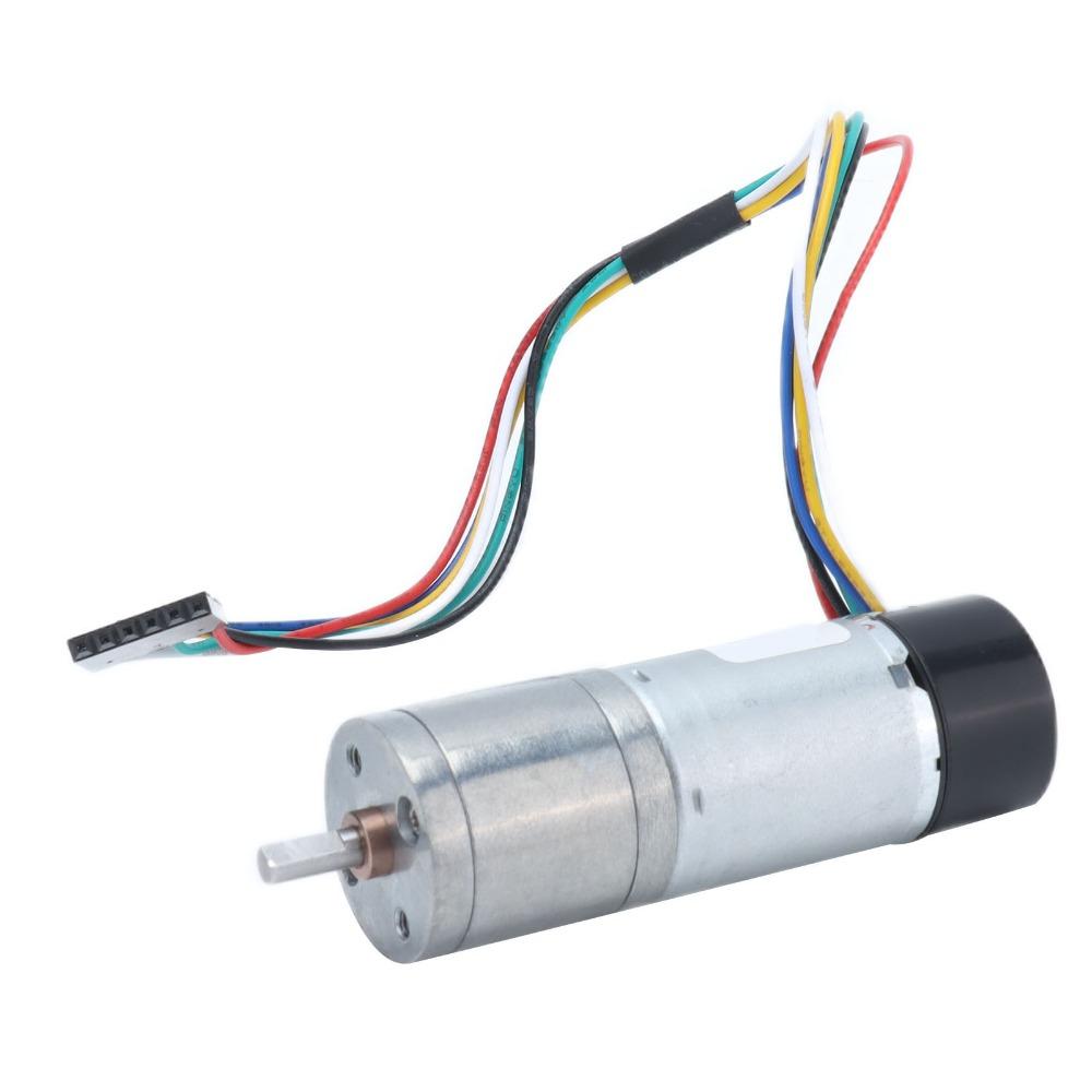 Dustproof DC Geared Motor Zinc Alloy Encoder Gear Motor Durable Metal Gearmotor  For Robot Model