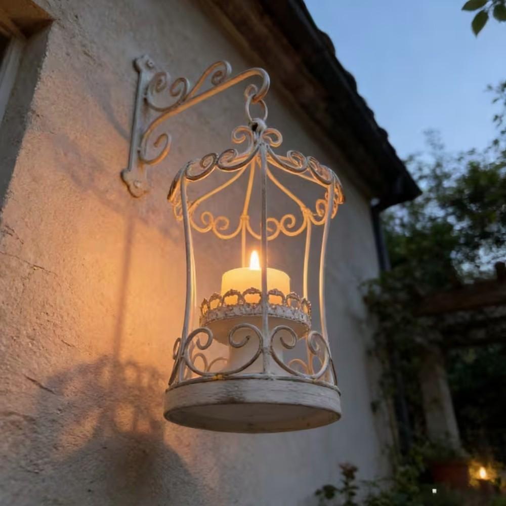 European Style Hanging Candlesticks Retro Wall-Mounted Candle Holders Party Decor