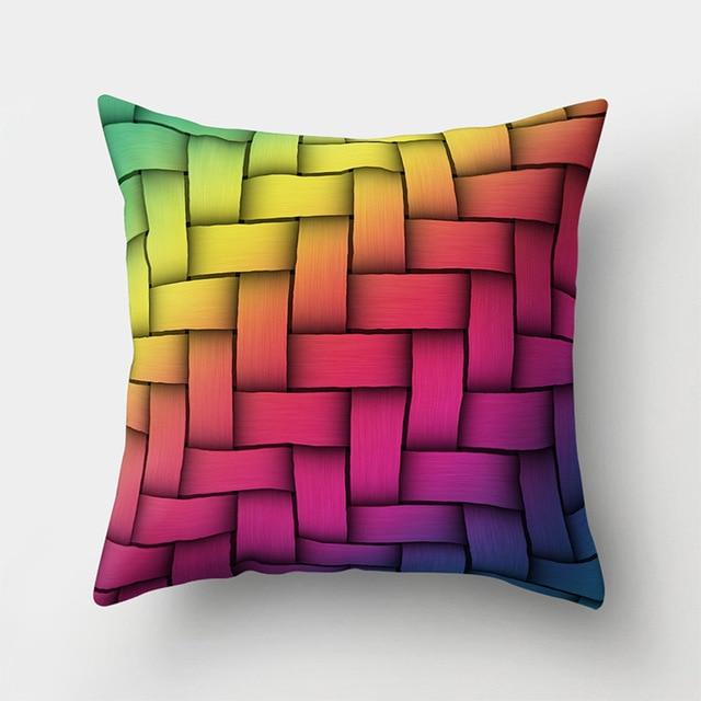 rainbow cushion covers