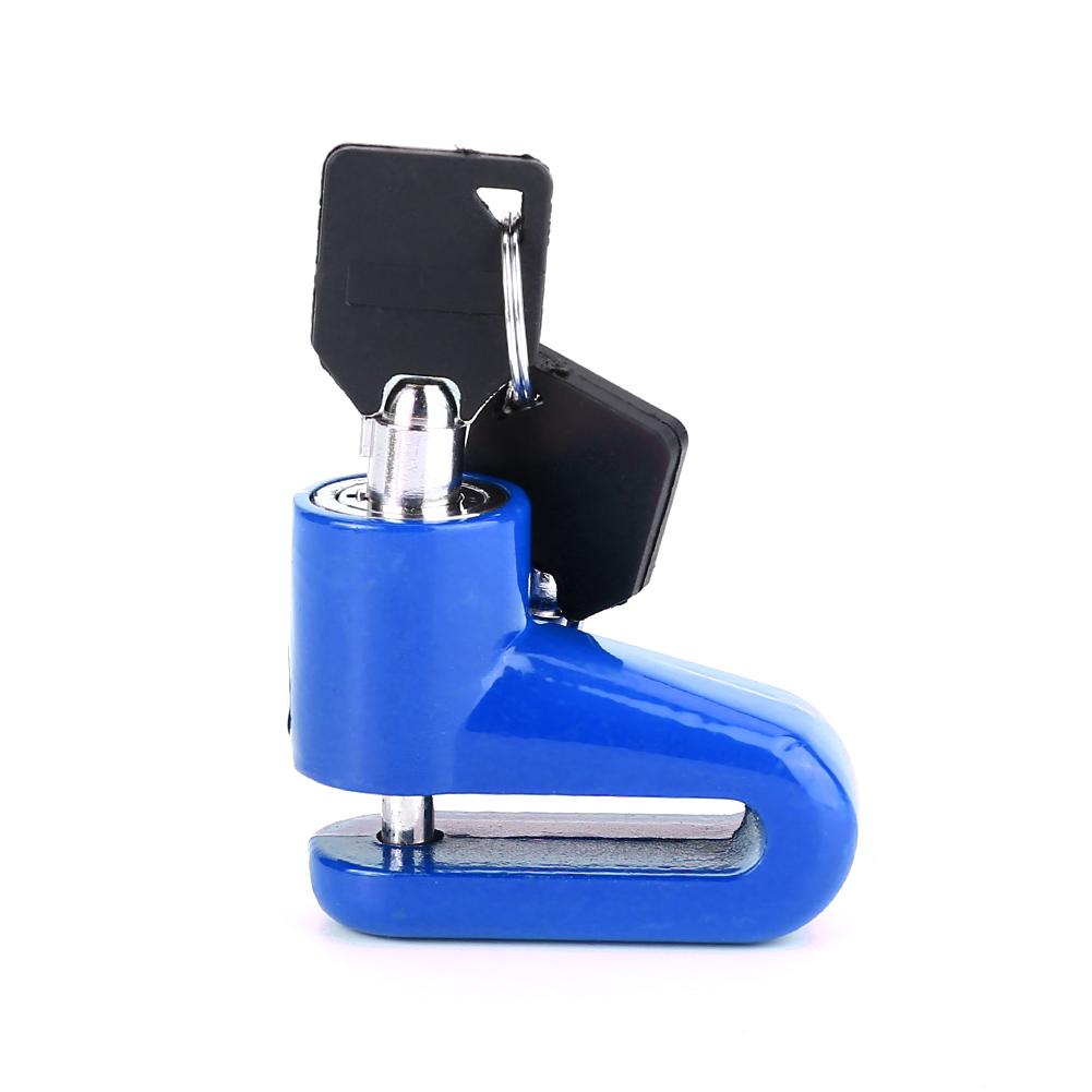 Metall Fahrradschloss Scheibenbremsen Diebstahlschutz Fahrradschlösser Mit Kunststoffrahmen & Schlüsseln Blau