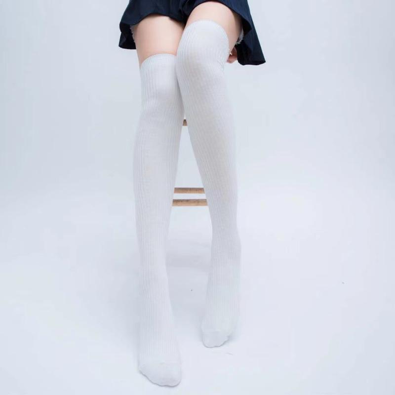 1 Pair Hosiery Girl Long Stockings Women Autumn Winter Sexy Thigh High Over Knee Socks Ladies Tights Black Gray