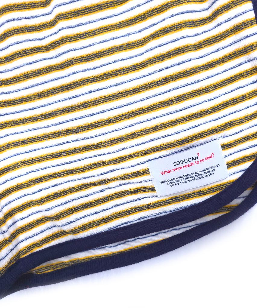Soipeuyukaen Retro Striped Terry Shorts