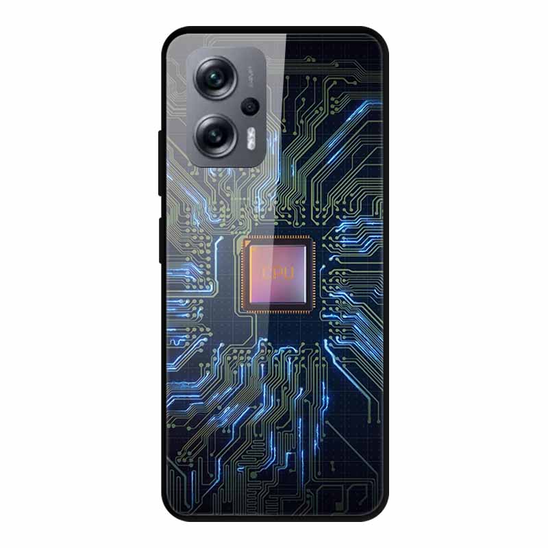 For Poco X4 GT Case Shockproof Tempered Glass Hard Back Cover For Xiaomi Poco X4 GT 5G Soft Bumper Coque PocoX4 GT X4GT Case