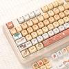 Pet Park 132 Key PBT MOA Keycaps, Cute Keycaps, Suitable for Mechanical Keyboard 61/64/68/75/84/87/96 Layout