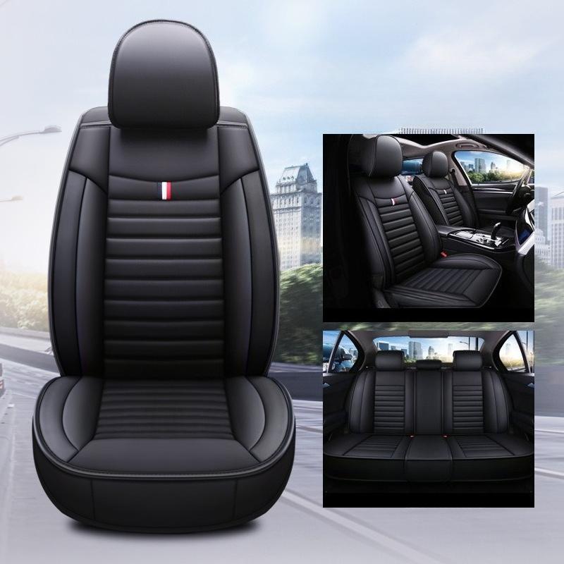 Five Seater Standard Version Car Seat Cover | Durable, Scratch Resistant, Easy To Install Faux Leather Seat Cover, Universal Fit for All Seasons