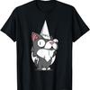 Dunce Cat Duncing Hat Cap Cats Funny Slow Stupid Kitty Meme T-Shirt