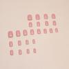 Glossy Light Pink Mid-length Fake Nails Durable & Never Splitting Comfort Fake Nails for Shopping Traveling Dating