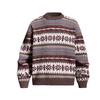 Magische Beer Herfst Winter Ronde Hals Trui Lui Kerstmis Vintage Fair Isle Gebreide Top Warme Buitenkleding