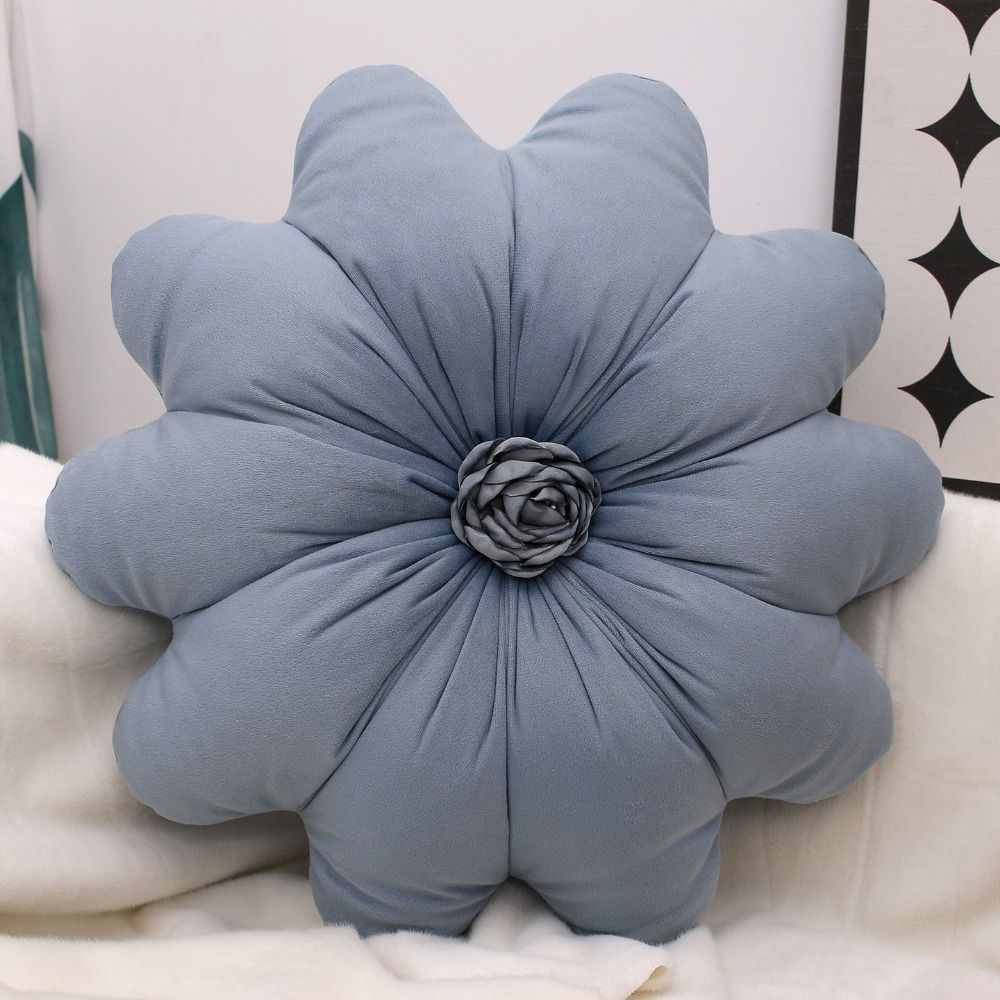 Soft Sunflower Throw Pillow Comfortable Bedroom Pillow Modern Floral Shape Cushion  Couch Accessory