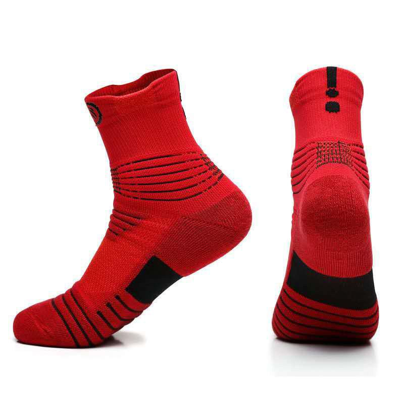 Calcetines de Baloncesto Elite para Hombre de Media Caña - Parte Inferior de Rizo Extra Grueso para Correr y Deportes