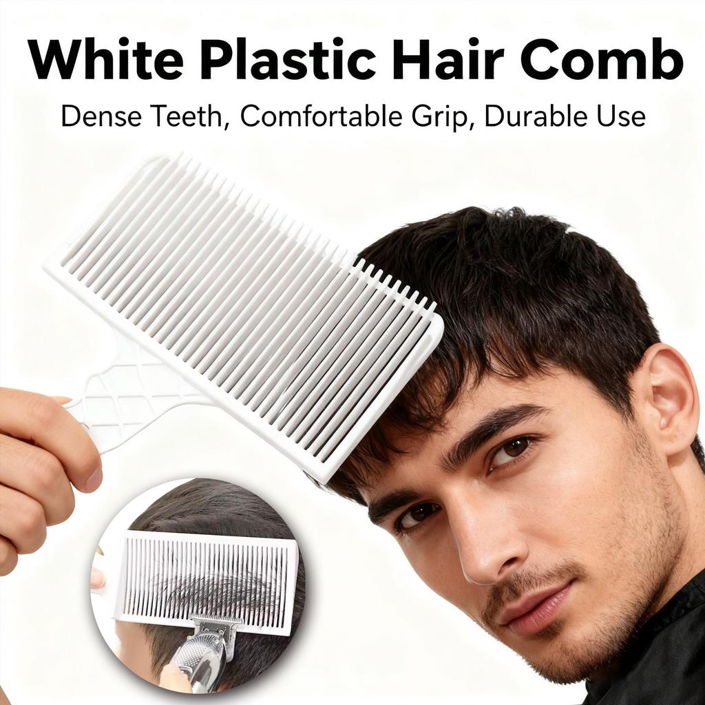 Fading Comb Professional Barber Clipper Blending Flat Top Hair Cutting Comb for Men Heat Resistant Fade Comb Salon Styling Tools