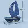 ZISIZ Smooth Sailing Sailboat Cake Topper Set