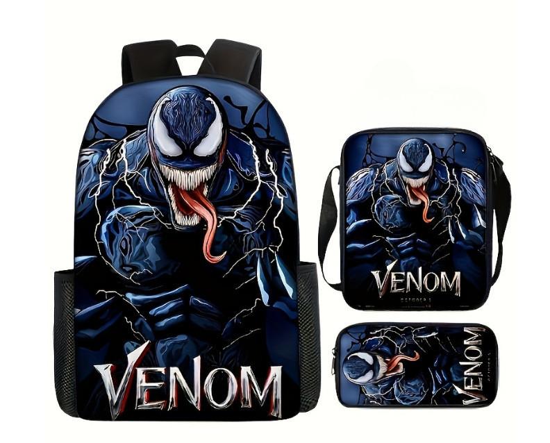 Mochila de Desenho Animado Mochila Escolar Estampada Estojo Bolsa Ombro