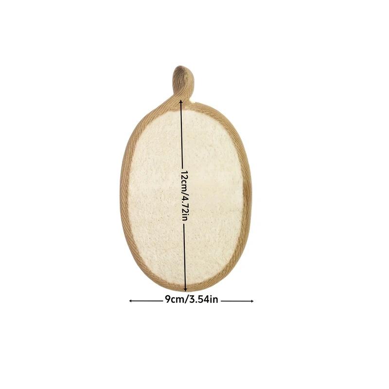 Natural Loofah Body Scrubber Soft Exfoliating Sponge Shower Brush Cleaner Pad Body Skin Care Tool Bath Exfoliator Shower Puff